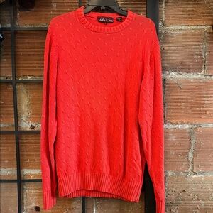 Women's Vibrant Red Crewneck Sweater